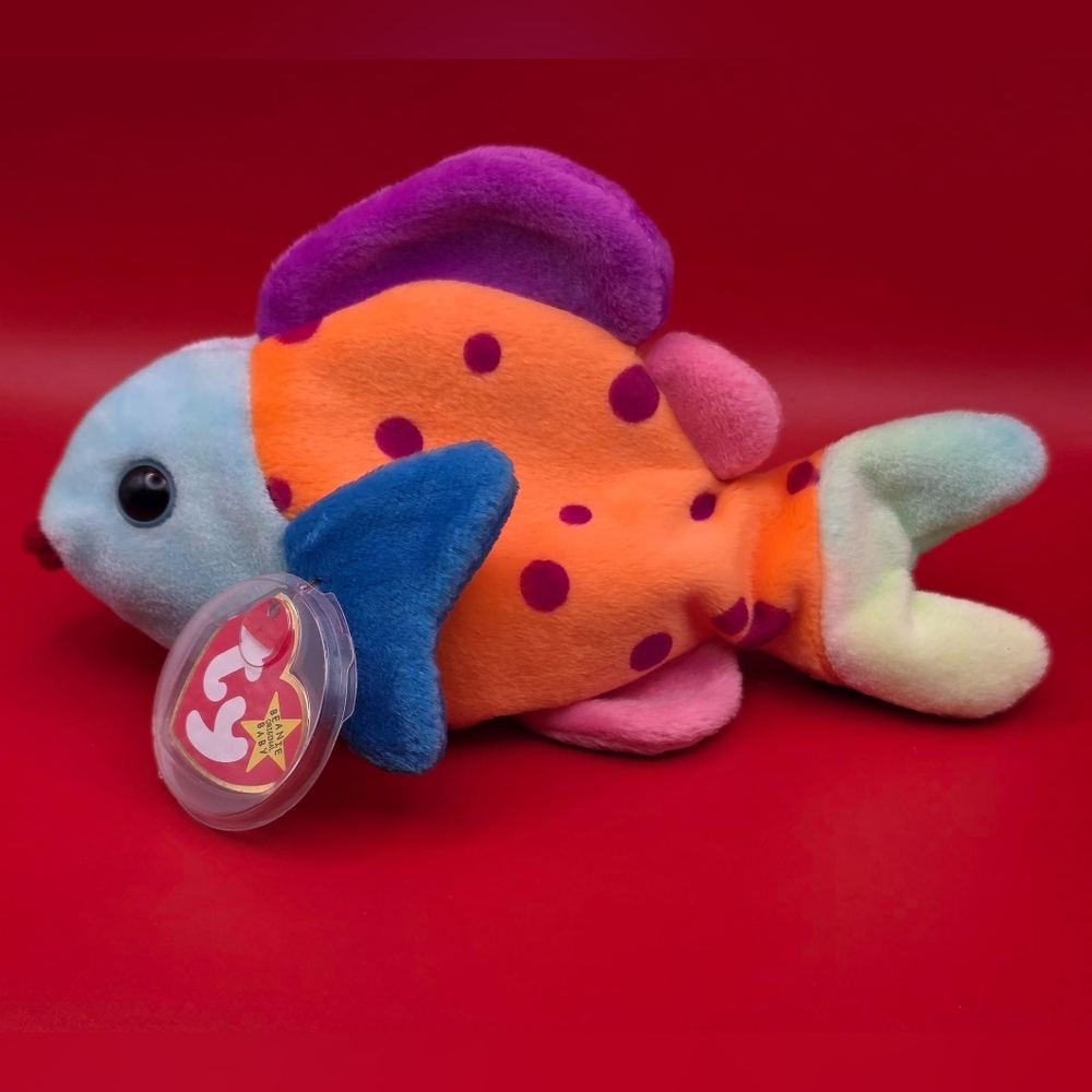 Orange and Blue Stuffed Animal Toy Beanie Baby Ty